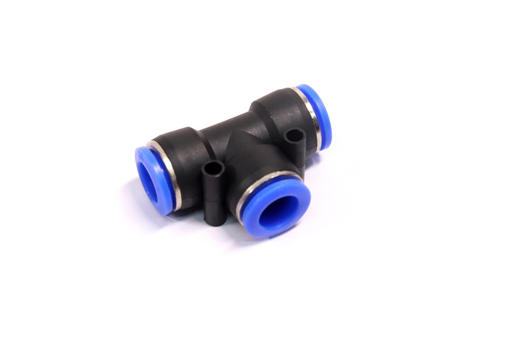 Фітинг пневматичний цанговий трійник 14х14х14 мм